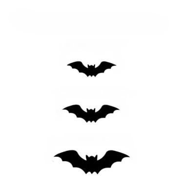 Imagem de 3DGlow Adesivos de parede piscantes LED de morcego aranha para decoração de festa de Halloween adesivo de janela gótico, decoração interna e externa (12 tacos de luz LED, embalagem de saco OPP)