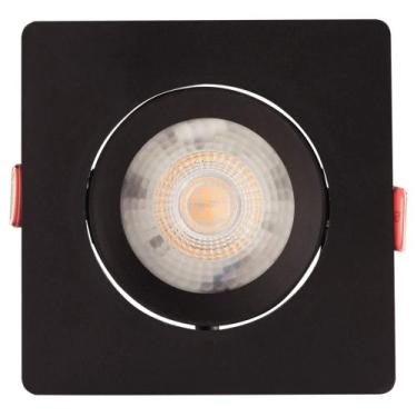 Imagem de Spot LED Tramontina Quadrado 5 W 6500K Preto com Luz Branca