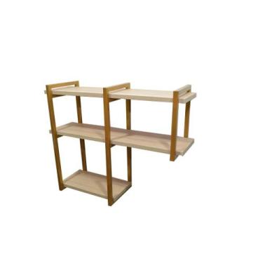 Imagem de Nicho Invertido Metalon 100x15 Dourado Metalico 04 Estilo e Elegancia 