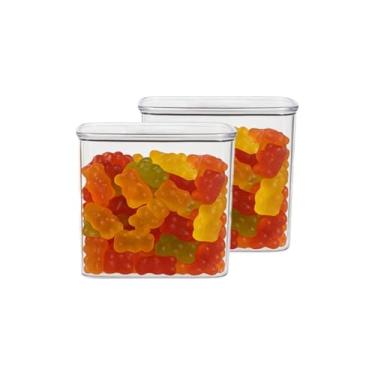 Imagem de Kit 4 Potes Herméticos 480ml Armazenar Alimentos Mantimentos Acrílico Super Vedação(2)