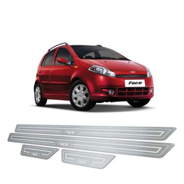 Imagem de Soleira De Porta Chery Face 2010 Até 2015 Aço Inox