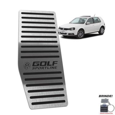 Imagem de Descanso de Pé Em Aço Inox Golf Sportline Até 2014 Preto