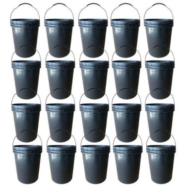 Imagem de Balde 16L Solvente Mineral Alça Plástica Com Tampa - 20 Pçs