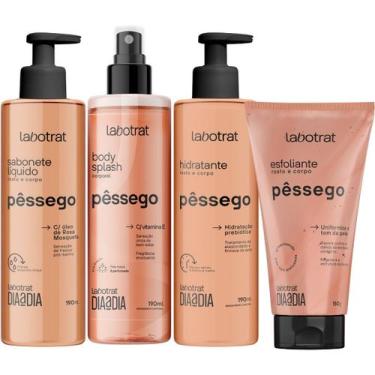 Imagem de Kit Banho Dia a Dia Hidratante Corporal Esfoliante Sabonete Liquido e 