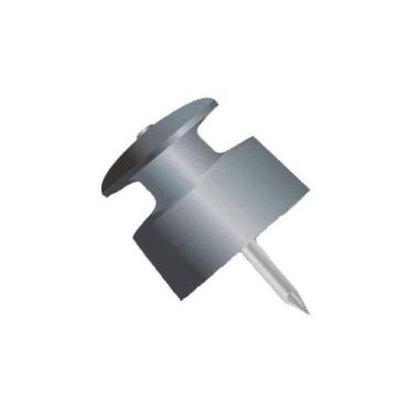 Imagem de Roldana Isolador 36x36 Com Prego 16x24 - Pacote Com 50 Peças