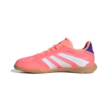 Imagem de adidas Tênis infantil League Predator Indoor, Coral sinal/branco/feixe laranja, 12 Little Kid