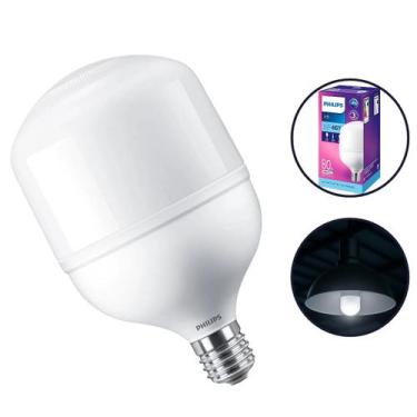 Imagem de Lâmpada Bulbo Led Alta Potência 80w Philips Luz Branca Fria 6500k Bivo