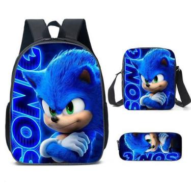 Imagem de Mochila de ombro Sonic Anime Style Poliéster - Lightbek Official Store
