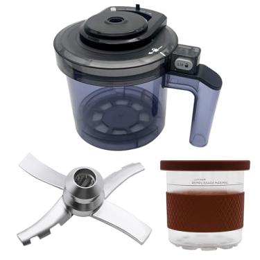 Imagem de Tigela externa de substituição com tampa externa, canecas e tampas de creami, lâmina de remo, compatível com a máquina de sorvete Ninja Creami: NC301, NC300, NC299AMZ Series