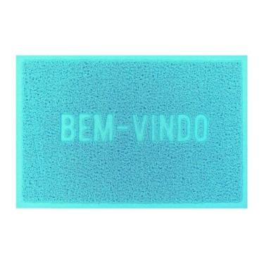 Imagem de Capacho Vinilico Color Block 60x40cm Azul