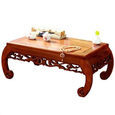Imagem de Mesa de centro com janela de sacada, pequena mesa, espaço para exibição, sala de estar, marrom, mesa de centro moderna