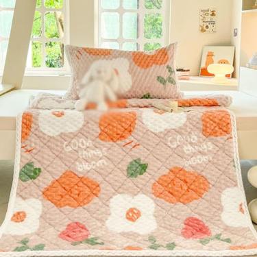 Imagem de Almofada de cama semi-dupla, almofada de cobertor escovado, solteiro, macio e macio, almofada futon fofa (cor 4, 200 * 220 cm)