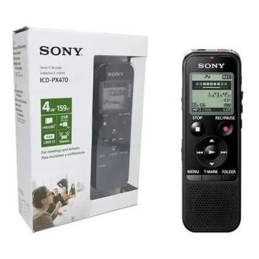 Imagem de Gravador Digital Sony Icd-px470 Áudio Voz 4gb + Nf, ICD-PX470