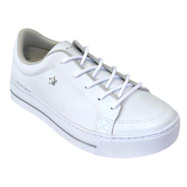 Imagem de Tênis Casual Fem Ramarim Flatform Branco/Prata 24-93205
