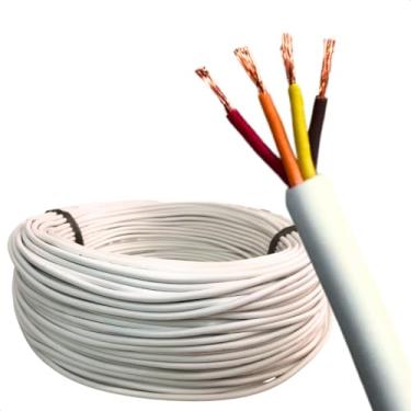 Imagem de Fio Cabo Manga 100 Metros 4 Vias 26 awg para Som Automotivo Led Piscina Alarme Fita Led Strobo NVK