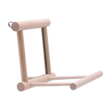 Imagem de Dualoai Espelho para Pássaros Feito de, Brinquedo Interativo, Poleiro para, poleiro, Espelho para Periquito para Calopsitas, Canários,
