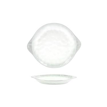 Imagem de Cor de cerâmica sob o esmalte, cor sólida, pratos criativos, prato redondo requintado de 25,4 cm