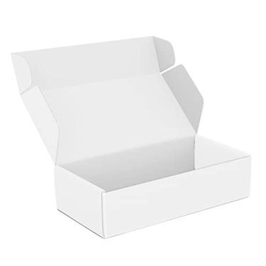Imagem de TONESPAC Pacote Com 50 Caixas De Remessa 10 Cm X 15 5 Cm, Caixa Papelão Ondulado Pequena Para Correspondência, Embalagem Presentes Empresariais (10 Cm), Branca