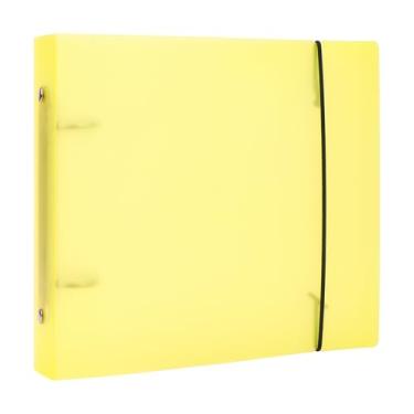 Imagem de BAOFALI Capa para fichário de armazenamento de estêncil de pasta, PVC macio e transparente para bolsos recarregáveis de 15 x 15 cm, cartolina, distância entre organizador de pastas de armazenamento, 2