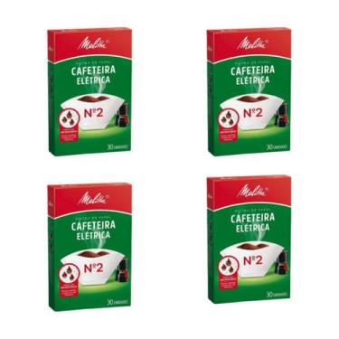 Imagem de Filtro Papel Melitta para Cafeteira Elétrica N2 120Un 4Cx