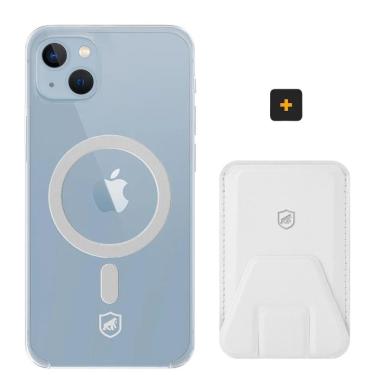 Imagem de Kit Magsafe - Capa Case Capinha E Carteira Com Kickstand Para Iphone 14 - Gshield