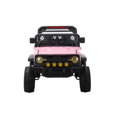 Imagem de Jipe Elétrico Infantil Bang Toys N6 Com Controle Remoto Rosa 12V