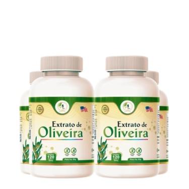 Imagem de KIT C/4 Extrato de Oliveira 120 Cápsulas 500mg - Fits Life Suplemento Alimentar