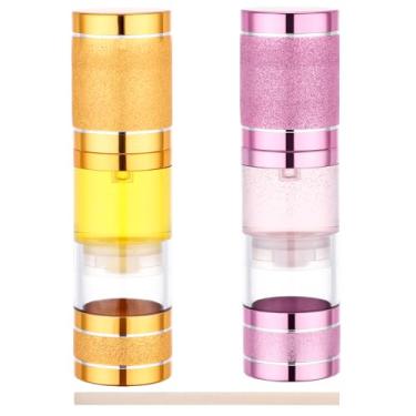 Imagem de Segbeauty Dispensador de loção Airless de 30 ml, frascos de viagem recarregáveis, 2 recipientes de maquiagem pequenos para viagem para artigos de higiene pessoal, frascos de 30 ml vazios, mini