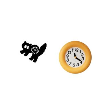 Imagem de Fenteer Relógio de Parede Analógico Contemporâneo Silencioso em Acrílico, Sem Tique-taque, Fácil, para Escritório, Quarto, Cozinha, Sala de Jantar, Sal