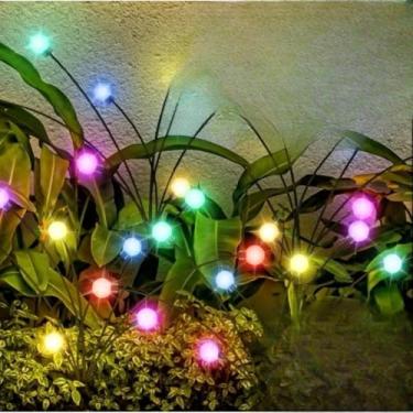 Imagem de Pisca Pisca Natal, Cordão de Luz Led Solar 5m à Prova D’áGua – Pisca Pisca Decorativo para Jardim, Natal e Festas(Kit 2 Colorido de Pirilampo)