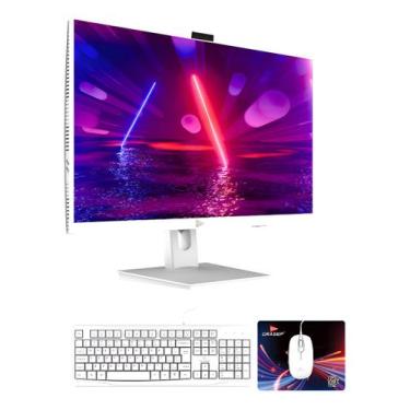 Imagem de Computador All In One 23.8 i7 - Memória 16gb - NVME 256 GB - Branco - 
