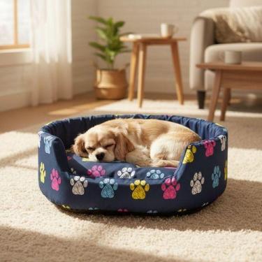 Imagem de Cama Caminha Pet Para Cachorro E Gato Com Fundo Impermeável - VL Enxov