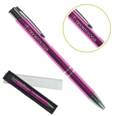 Imagem de Caneta Personalizada Cursos Metal Profissional Coloridas Odontologia -