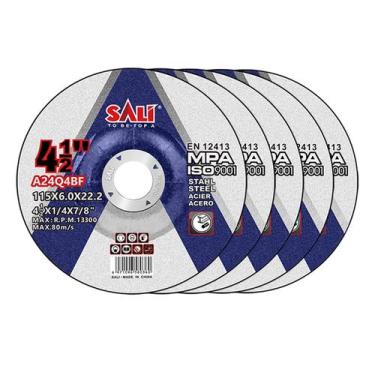 Imagem de Pacote de rebolos SALI 5 para metal e aço inoxidável 115 mm