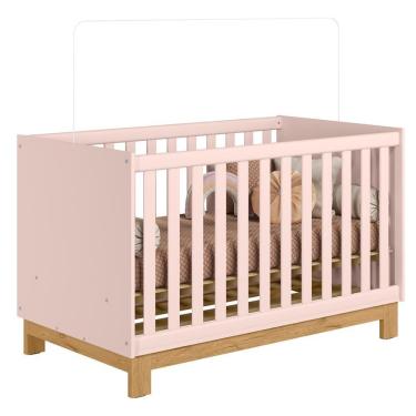 Imagem de Berço Americano Mini Cama Slim Q Encanto Rosa - Qmovi