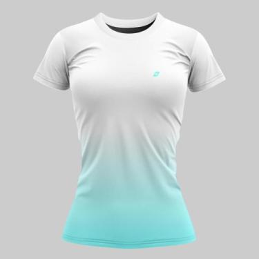 Imagem de Camiseta Feminina Dry Fit Baby Look Corrida Caminhada Academia Estampa