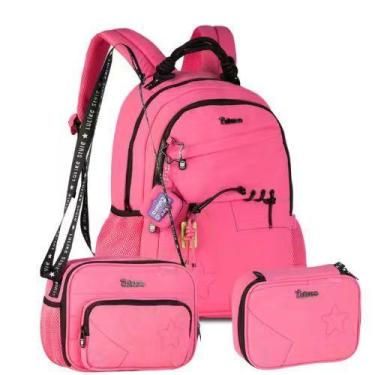 Imagem de Kit Luluca Com Mochila + Estojo Box + Lancheira Térmica Juvenil Escola
