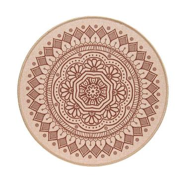 Imagem de Jogo Americano Copa E Cia Avulso Liva Circular Print Mandala Areia