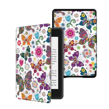 Imagem de Akacy Capa com função auto despertar/hibernar/à prova d'água para Kindle (10ª geração, modelo: J9G29R, lançado em 2019) capa com padrão pintado de 15 cm (18)