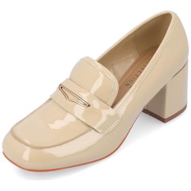 Imagem de Journee Collection Womens Liyla Heels with Squared Toe and Tru Comfort Foam Insole, Nude, 11