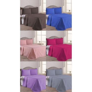 Imagem de Kit Colcha Cobre Leito Super Luxo Matelado Queen-Casal-Solteiro - Ótimo Custo Benefício(Aleatório,Casal 2,00m x 2,20m)