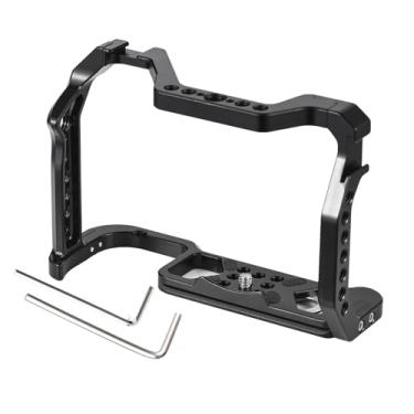 Imagem de Qiilu Câmera de Vídeo Em Liga de Alumínio Com Montagem de Sapata Fria Dupla, Substituição de Roscas de 1/4 "/8" R5 R6