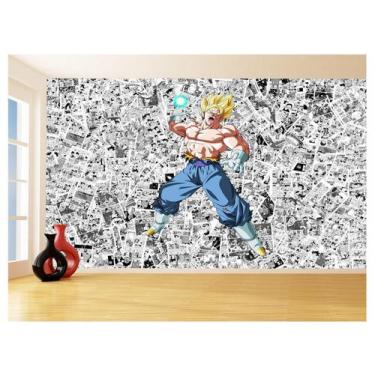 Imagem de Papel De Parede Dragon Ball Goku Vegetto Anime 3,5M Dbz608 - Você Deco