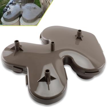 Imagem de VODCACA CX3030C Coletor superior de substituição para modelos de filtro de cartucho transparente Hayward Swim C2030 C3030 C4030, substituição eficiente de filtragem de piscina para 17-150-1329, HAY