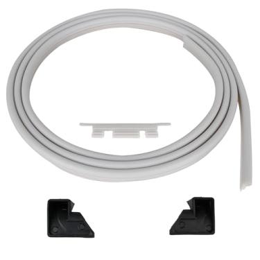 Imagem de WD08X10057 Vedação da junta da porta da máquina de lavar louça com WD08X10015 inserção de junta de porta e direita WD8X227 e esquerda WD8X228 defletor de canto de banheira compatível com GE Dishwasher