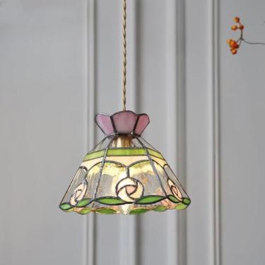Imagem de Lustre retrô de latão para espaços loft antigos e iluminação de cabeceira vintage, perfeito para restaurantes em antigos armazéns e pousadas litorâneas (H)