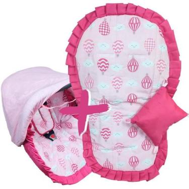 Imagem de Kit Capa de Bebê Conforto + Capa de Carrinho + Jogo Protetor de Cinto 