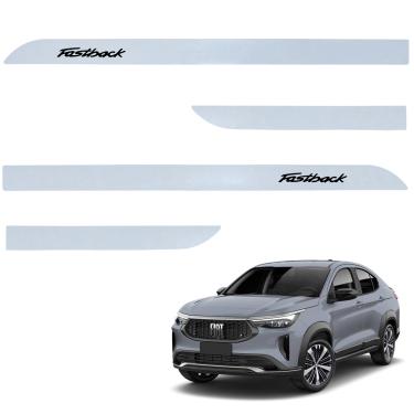 Imagem de Jogo de Friso Lateral Fastback 2022 a 2025 Cinza Strato