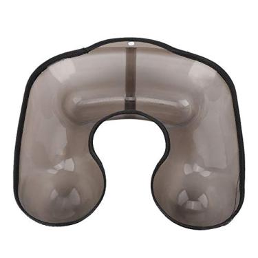 Imagem de Bandeja de pescoço de cabelo, evita gotejamento de líquido para salão de beleza (preta)