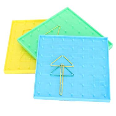 Imagem de Zerodis Coleção de Artesanato de Brinquedos Educativos Gráficos Material Escolar de Escritório Quadro de Material Escolar Com Quadrados Coloridos para Aprendizagem Imaginativa Ideal para Atividades